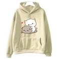 thumbnail image 4 of Mochi Peach And Goma Cute Cat Hoodie Sweatshirt for Girls Fashion Kawaii Cartoon Pullovers Women/Men Harajuku Aesthetic Hoodies, 4 of 7