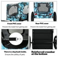 thumbnail image 5 of Pet Strollers Outdoor Heavy Duty Collapsible Pet Bike Trailer with 16-Inch All-Terrain Wheels & Universal Hitch – Foldable Dog/Cargo Carrier Cart for Bicycles, blue+black,Dog Stroller, 5 of 19