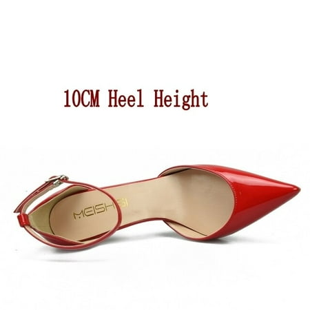 

YCNYCHCHY 2019 New Concise Elegant Female High Heels Korean Shallow Mouth Single Shoes Fashion Red Wedding Comfort Work Shoes