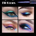 thumbnail image 4 of Chameleon Liquid Eyeliner, Gold Metallic Satin High-pigmented Colored Multi-reflective Finish Glitter Eye Liner Eye Shadow Pen, 4 of 5
