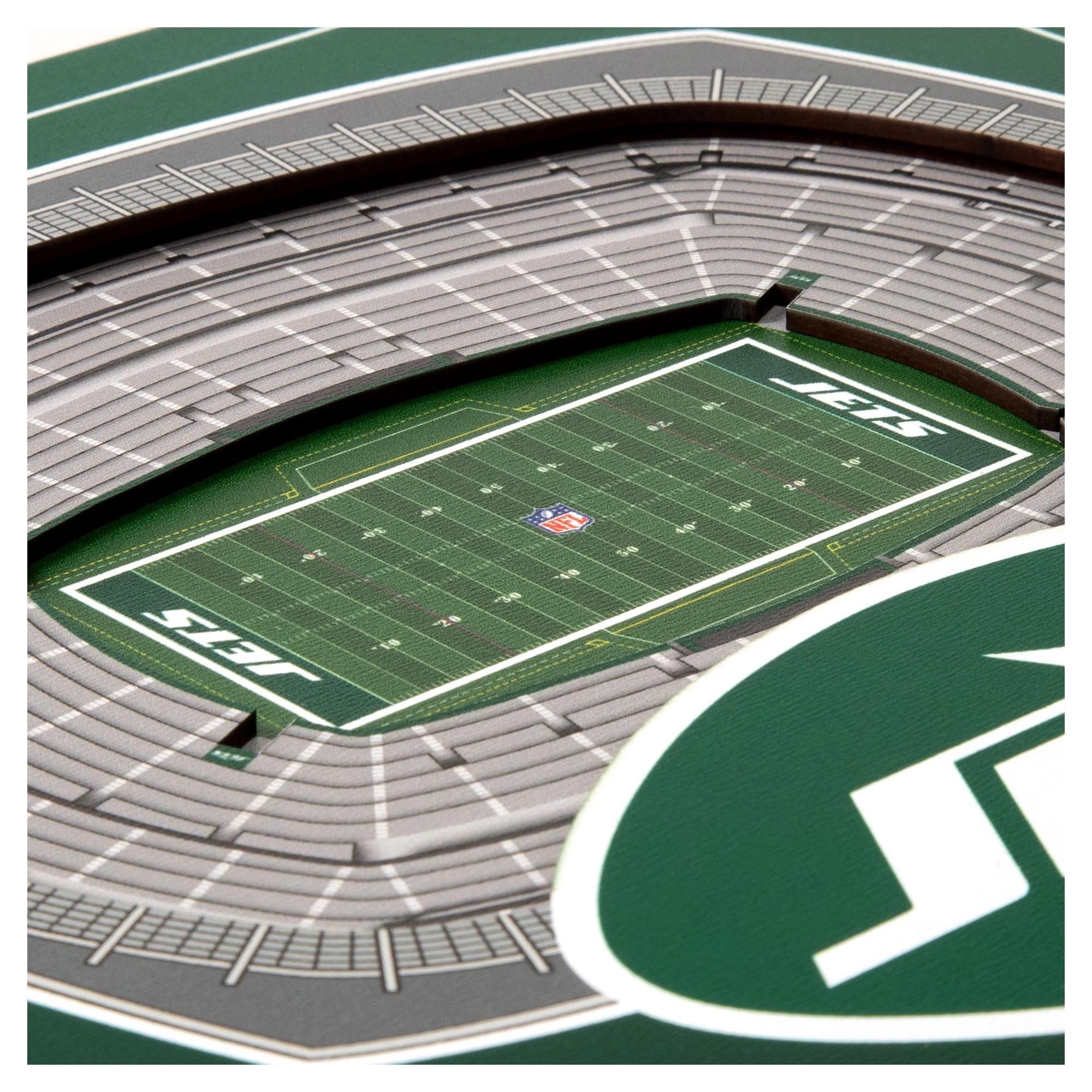 IDNA New York Jets 12" x 12" Stadium Series 3D Wall Art