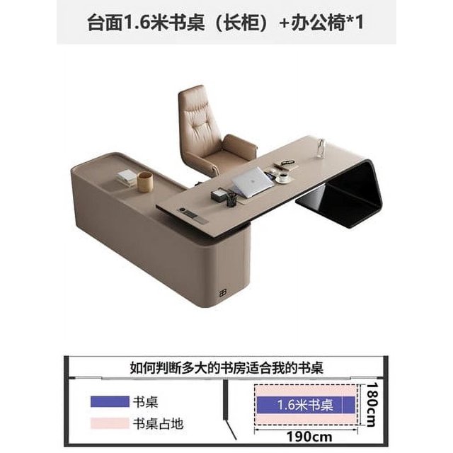 L Shaped Organizers Office Desk Executive Floor Modern European Computer Desks Writing Supplies Mesa De Escritorio Furniture My Lux Decor Round