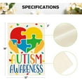 thumbnail image 5 of Autism Awareness Garden Flag 12x18 Inch Double Sided Outside, Puzzle Piece Love Heart Inspirational Support Yard Outdoor Flag, 5 of 6