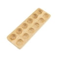 thumbnail image 4 of Huevera de madera con capacidad para 12 huevos, dispensador decorativo, estante de almacenamiento para refrigerador, despensa, hogar, mesa y encimera., 4 of 9
