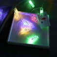 thumbnail image 3 of 2,1 M 20 LED foto clip cadena luces decoración lámpara con caja de batería de control remoto (colorido), 3 of 8