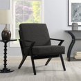 thumbnail image 2 of Home Fare Mid-Century Charcoal Gray Wood Frame Chair, 2 of 7