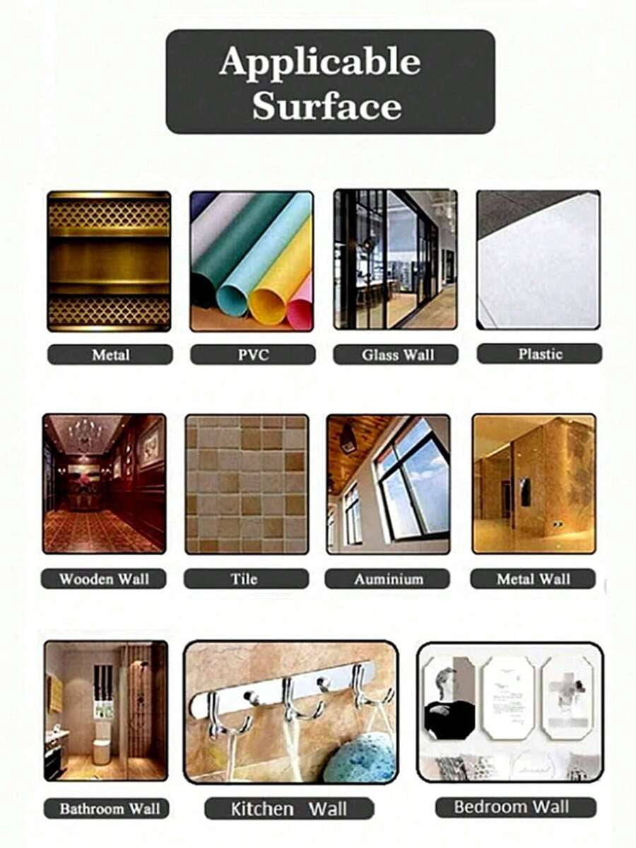 1pc Heavy Duty Double Sided Tape - Reusable, Residue-Free, Strong Adhesive, Multi-Purpose, Removable & Washable, Suitable For Home,
