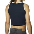 thumbnail image 2 of Reebok Athletic Casual Ribbed Women's Tank Top Navy/White bk4118, 2 of 2