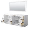 thumbnail image 2 of Wyndham Collection Miranda 84" Plywood Double Bathroom Vanity in White/Black, 2 of 5