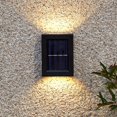 thumbnail image 2 of 1pc Solar Up And Down Wall Lights, Outdoor Waterproof LED Step Light, Solar Fence Lights For Outdoor Yard Garden Lawn Patio Courtyard Fences Driveway Pathway Decoration, 2 of 4