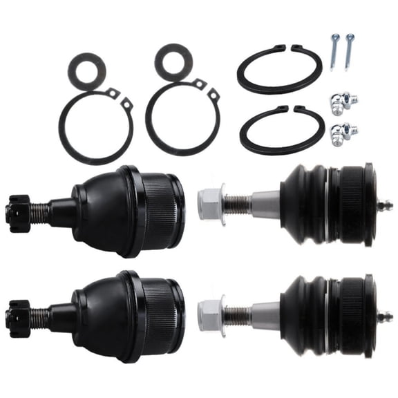 ASFIT-Autoparts Suspension Control Arm Kit Front Upper Lower Side Alloy Steel Ball Joints for Jeep for Commander 2006-2010 for Grand Cherokee 2005-2010 Mounting Hardware EC82443401 K80629