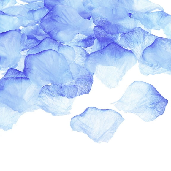 Uxcell Artificial Rose Petals Silk Flower Decoration Supplies for Wedding Decor, Gradient Blue 1200Pcs
