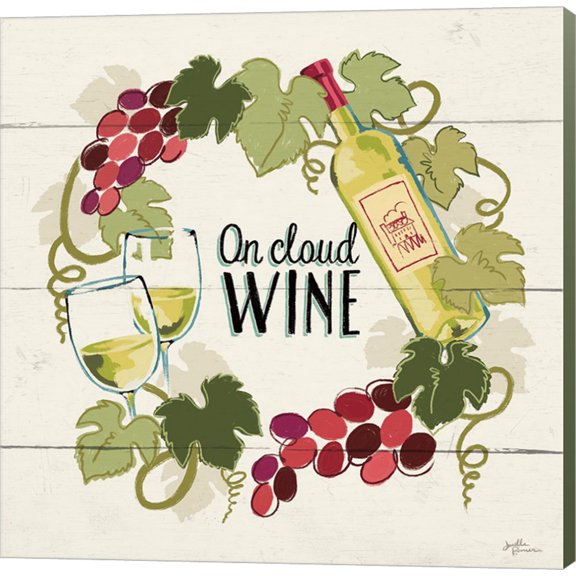 Wine and Friends VIII by Janelle Penner, Canvas Wall Art