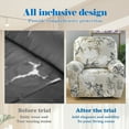 thumbnail image 7 of LQCrafK 4PCS Recliner Slipcover Set with Pocket for Lazy boy Chair Polyester Single Reclining Cover Anti Slip Stretch Sofa Slipcover for Room, 7 of 7
