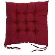 Chair Cushion with Ties Dining Room Chairs Seat Cushion Kitchen Non-Slip Seat Mat Pad - Wine