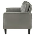 thumbnail image 6 of FurniFact Gray Faux Leather 2 Seater Couch, Leather Loveseat Sofa for Living Room, 6 of 10