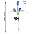 thumbnail image 3 of Oliegs 1PC Solar Powered Flower Ground Stake Light Easy To Use And No Charging Required Suitable For Holiday Decoration, 3 of 6
