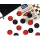 thumbnail image 2 of Checker Pieces ¡Diversión y 1 juguete! 26 unidades de madera, color rojo y negro, 2,86 cm, con bolsa, 2 of 4