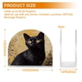 thumbnail image 3 of WOBOGO Black Cat with Oil Painting Style Clear Acrylic Napkin Holder Kitchen Tissue Face Towel Cocktail Rack Bar Restaurant Dinner Paper Dispenser, 3 of 9