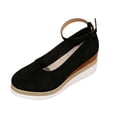 thumbnail image 2 of Womens Sandals Baeitkot Women's Fashion Casual Summer Style Solid Color Thick Bottom Wedge Shoes, 2 of 9