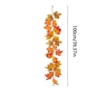 thumbnail image 4 of Hometravel Artificial Maple Leaf Vines Decorations, Fall Garland for Fireplaces and Dining Tables, Thanksgiving and Halloween Home Accent, 4 of 8