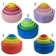 thumbnail image 3 of 5 Pcs Baby Wooden Rainbow Stacker Niños Juego de apilamiento Aprendizaje Bloques de construcción Niños Creativo Educativo Montessori Juguetes Regalos - 2, 3 of 3