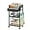 Black, variant on Rolling Cart - Metal Utility Cart with Storage Drawer and Wheels, Versatile Art & Craft Organizer for Home, Office, or Studio Ideal for Storing BrushesPaints