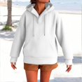 thumbnail image 2 of Mohiass Hoodies for Women 2025 Winter Y2K Hooded Sweatshirts Fashion Cute Oversized Pullover Tops White XL, 2 of 7