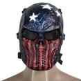 thumbnail image 3 of Máscara de calavera Airsoft Paintball Tactical Full Face Protection Army (Capitán), 3 of 6