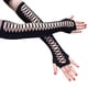 thumbnail image 3 of Guantes negros sin dedos Colcomx para mujer cosplay, 3 of 7