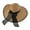 Brown3, variant on Women's Sun Hat Wide Brim Straw Beach Hat UPF 50 Sun Protection Summer Outdoor Travel Foldable Breathable Adjustable Chin Strap