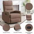 thumbnail image 4 of WGYPRIME 40"H Manual Recliner Chair, Modern Rocker Recliner with Rocker and Swivel, Fabric Accent Chair for Living Room, Bedroom, 4 of 10