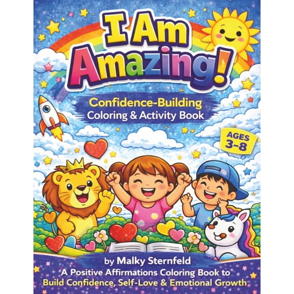 Libro para colorear autoeditado ¡SOY INCREÍBLE! Para niños de 3 a 8 años