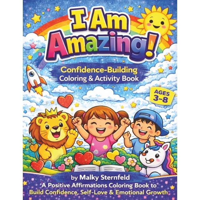 Libro para colorear autoeditado ¡SOY INCREÍBLE! Para niños de 3 a 8 años