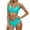 001 Mint Green, variant on Hvot&aat Two Piece Bikini Sets for Women Halter Wrap Criss Cross Bathing Suit Bandage Bikini Set
