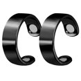 thumbnail image 2 of Minnieouse 2 piezas de anillos abiertos profesionales de tamaño pequeño para mujeres y hombres, equipo de protección corporal de Color sólido, anillo cuidado de los oídos Negro Minnieouse  CE007788-04, 2 of 6