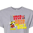 thumbnail image 3 of Disney - Firefighter Mickey - Stop, Drop, & Roll - Juniors Cropped Cotton Blend T-Shirt, 3 of 5