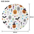 thumbnail image 6 of Happy Halloween Table Cloth Waterproof Spillproof Tablecolths Pumpkin Skull Bat Spider Table Cover for Halloween Background Indoor and Outdoor Birthday (70x70 inches), 6 of 6