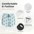 thumbnail image 6 of Haiem Sea Turtle Women's 2 in 1 Running Shorts - Lightweight Athletic Workout Gym Yoga Breathable Sports Shorts Liner with Phone Pockets-, 6 of 9