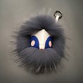 thumbnail image 1 of Little Angry Monster Fox Fur Plush Pendant Bag Ornament Car Keychain, 1 of 7