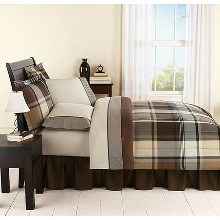 Mainstays Plaid Coordinated Bedding Walmart Com