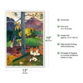 thumbnail image 2 of Mata Mua In Olden Times (Dans des Temps Anciens) - From an Original Color Painting by Paul Gauguin c.1892 - Master Art Print (Unframed) 13in x 19in, 2 of 4