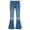 Blue-B, variant on MSemis Kid Girls Youth Junior Denim Jeans Bell Bottom Flare Pants Dark Blue 4