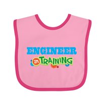 Inktastic Engineer in Training Boys or Girls Baby Bib
