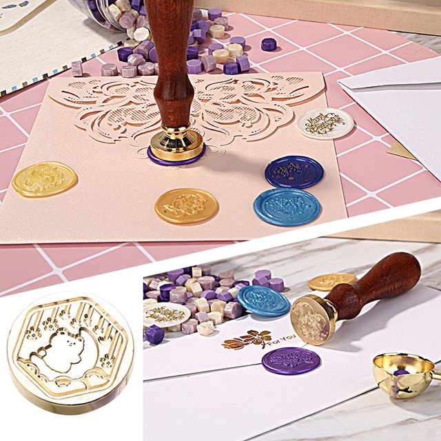 Cuadros Decorativos Cabeza de cobre con forma especial Cabeza de sello vintage clásica para regalo (Osito)