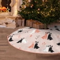 thumbnail image 4 of Salouo White And Black Rabbit Christmas Tree Skirt 48" Farmhouse Christmas Decorations Snowman Xmas Tree Skirt Tree Mat for Holiday Party Decor, 4 of 8