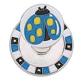 thumbnail image 3 of Marcador de pelota de golf compacto de doble capa de aleación de zinc, Clip magnético para sombrero, abrazadera, suministros de accesorios, azul/mariquita, 3 of 5