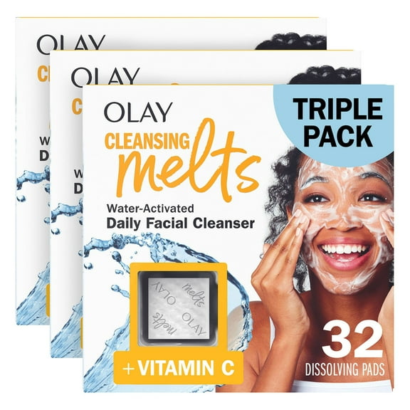 Olay Cleansing Melts Facial Cleanser + Vitamin C, 32 ct., 3 pk.