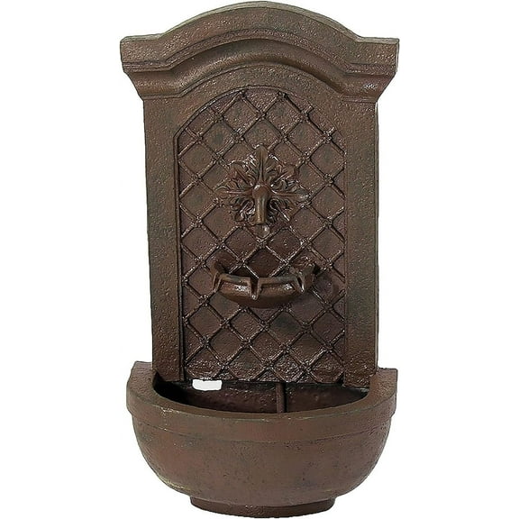 Sunnydaze Rosette Leaf Outdoor Wall Fountain