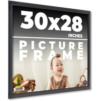 30x28 Frame Black Passaggi Solid Wood Picture Frame Width 1.5 Inches | Interior Depth 0.5 Inches |
